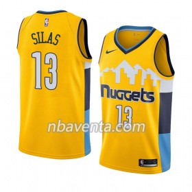 Camiseta Hombre Denver Nuggets Xavier Silas 13 2018-2019 Nike Amarillo Swingman